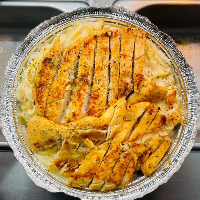 Chicken Fettuccine Alfredo.