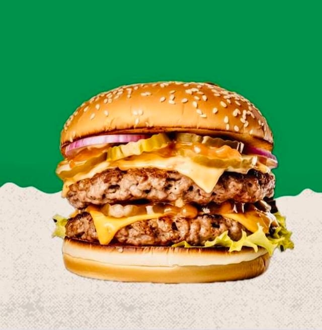 Double Cheese Burger.